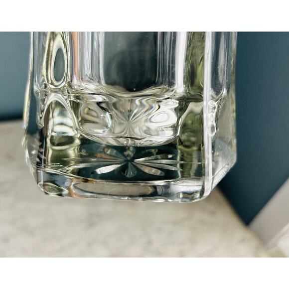 Hoosier Glass Vase 10” Tall Hexagon 6 4041 Clear Heavy Flowers Bouquet Solid - Picture 11 of 14